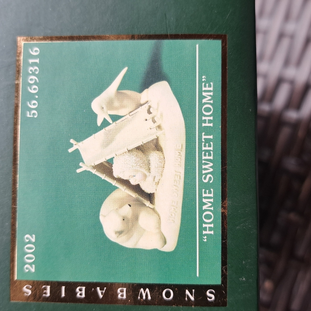 2002 Department 56 SNOWBABIES FIGURINE "HOME SWEET HOME" - Picture 5 of 5